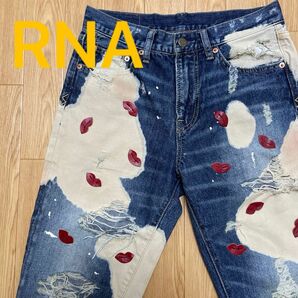 RNASWEAT アールエヌエー　RNA lnc. リップダメージデニム　美品　サイズSS 激レア　