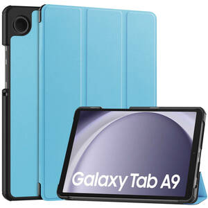 Galaxy Tab A9 ケース Galaxy Tab A9 カバー タブレット 8.7インチスタンド機能付き 手帳型 三つ折り 高級PUレザー 耐衝撃 保護ケース1-9