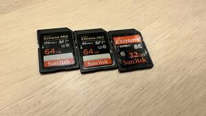 安心のSanDisk Extreame PRO SDXC V30 64GB（170MB/s 95MB/s&おまけ32GB