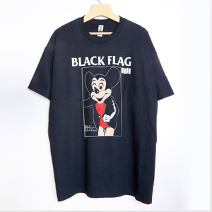 L BLACK FLAG ブラック フラッグ Tシャツ 野村訓市 ミッキー 黒