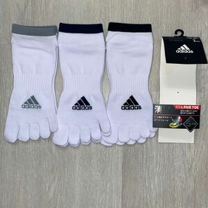 adidas 26-28センチ　3足セット　メンズ靴下　五本指ソックス