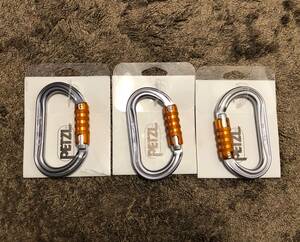 【送料無料】Petzl OK Triact lock ペツル オーケーM33Aトライアクト 3個セット　新品