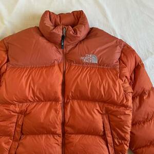 希少! THE NORTH FACE ヌプシ オレンジ XL 700FP ダウンジャケット 美品 ノースフェイス 1996