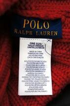 定価8800円【新品】サイズ:ONE SIZE 48cm POLO RALPH LAUREN ポロ ラルフローレン ニットキャップ レッド 国内正規品_画像9