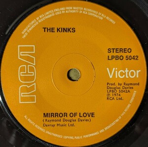 The Kinks-Mirror Of Love★英Orig.7&#34;/マト1