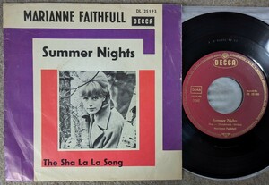Marianne Faithfull-Summer Nights★独Orig.美盤7&#34;/The Rolling Stones