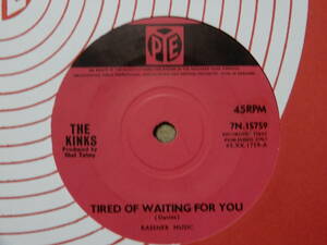 The Kinks-Устал Ждать Тебя★英 Pye Orig.7"