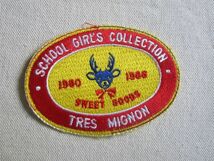 【中古】ビンテージ 80s SCHOOL GIRL'S COLLECTION TRES MIGNON ワッペン/パッチ 企業 USA 古着 アメカジ キャップ ワークシャツ 93_画像3