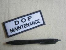 ビンテージ DOP MAINTENANCE メンテナンス ロゴ 企業 会社 ワッペン/USA 古着 アメカジ アメリカ ワークシャツ キャップ 古着 ① 94_画像5