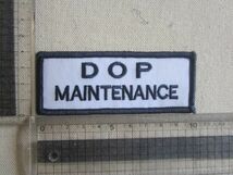 ビンテージ DOP MAINTENANCE メンテナンス ロゴ 企業 会社 ワッペン/USA 古着 アメカジ アメリカ ワークシャツ キャップ 古着 ① 94_画像6