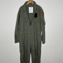 COVERALLS,FLYERS, SUMMER, FIRE RESISTANT CWU-27/P ■NO.6011-92■8415-01-043-8390 ■100% NON-MELTING AROMATIC 米軍 フライトスーツ 1_画像1