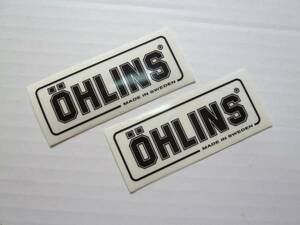 【2枚】純正 オーリンズ OHLINS リアサス用クリアステッカー リアショック 正規輸入品
