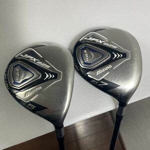 FW2本セット MIZUNO JPX 825 5W 7W 18° 21° MF-200 Rフレックス ミズノ フェアウェイウッド 番1147