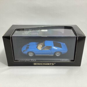 ミニチャンプス 1/43 ランボルギーニ ミウラ 1966 ブルー Lamborghini Miura Blue　MINICHAMPS