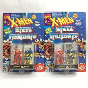 未開封　タカラ X-MEN スチールコレクション２ ジャガーノート VS サイクロップス 2個　ダイキャスト製　TOYBIZ社　マーベル