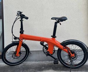 VELMO Carbon SS 電動折りたたみ自転車 12.8キロ　引き取り可