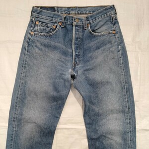 Levi's 501 jeans denimリーバイス ジーンズ　デニム　アメリカ　usa 製　90年代 90's 31 フェード　ビンテージ　vintage 脇割　スモールe