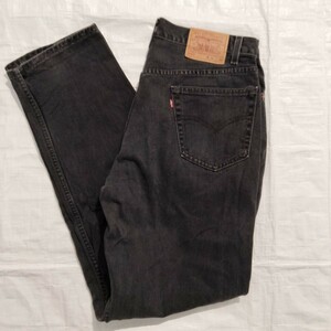  LEVIS リーバイス 550 メキシコ製 後染 ブラック デニム パンツ ジーンズ ジーパン バギー ルーズ　36 黒 501 Levis　black 黒　ゆったり