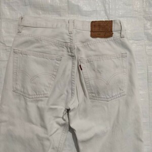 Levi’s　90sリーバイス　501-0151WHITE　 denim jeans ホワイト デニム ジーンズ uk 英国製　30x32 ユーロ　euro 白　ビンテージ　vintage