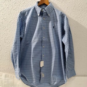 polo by ralph lauren ポロ　バイ　ラルフローレンBLAIRE　cotton　check BD ボタンダウン　シャツ　90年代 デッドストック　90's　xs 長袖