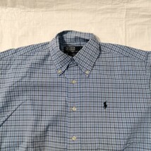 polo by ralph lauren ポロ　バイ　ラルフローレンBLAIRE　cotton　check BD ボタンダウン　シャツ　90年代 デッドストック　90's　xs 長袖_画像5