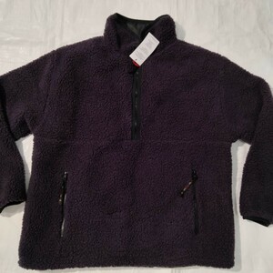 ファーフィールド オリジナル FARFIELD ORIGINAL ボアフリース プルオーバー ジャケット PULLOVER PURPLE　L　パイルフリース　裏ナイロン