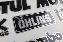 送料無料 MOTUL RK OHLINS Ohlins モチュール オーリンズ ステッカー デカール セット シルバー_画像5