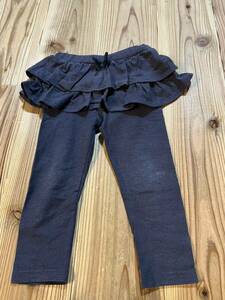  free shipping * west pine shop Denim manner ska tsu spats attaching skirt 90cm girl baby bottoms 
