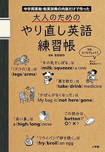 【中古】 大人のためのやり直し英語練習帳: 中学用英和・和英辞典の内容だけで作った (実用外国語)