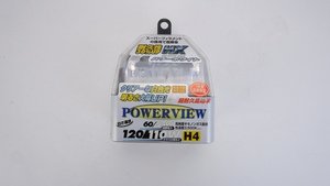 POWERVIEW HX ハロゲンバルブ H4 PV08301 パワー・ホワイト 60/55W 120/110Wクラス 3500K 耐久性30％アップ