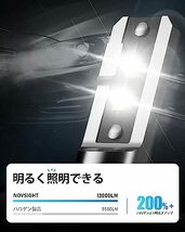 NOVSIGHT led ヘッドライト H4 hi/lo led バルブ 車検対応13000LM 60W DC9V-32V車対応 6500K 超高輝度 爆光 車/バイク用 フォグランプ_画像5