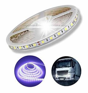 スーパーブライト 24V LED テープライト LEDライト 防水 5m 5050LED 300SMD トラック ネオン LED 漁船 船舶 LEDテープ ホワイト 白