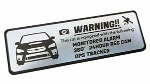 ＜小サイズ＞ WRX STI VA 後期 セキュリティ エンブレム 24時間監視 ドライブレコーダー GPS トラッカー