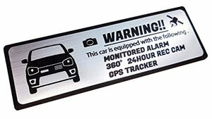 ALTO WORKS アルトワークス セキュリティ エンブレム 24時間監視 ドライブレコーダー GPS トラッカー ステッカー SUZUKI