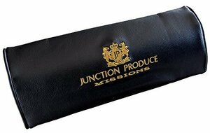 JUNCTION PRODUCE MISSIONS 刺繍ロゴ入り ヒップパット シートクッション ブラック×ゴールド GM227719