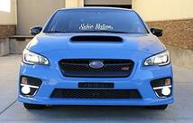 iJDMTOY 16?x 3?”ホワイトSubie Nationフロントまたはリアフロントガラスバナービニールデカールステッカーfor Subaru WRX STI_画像4