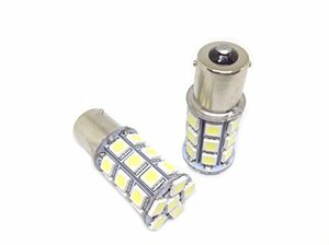 27連 2個セット 24V LED S25 ba15sシングル球 イエロー 3000k 3チップ5050SMD最高峰27連（81連相当） 180°平行ピン 黄色 トラック