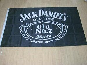 「ジャックダニエル・オールド?7・ロゴ」特大フラッグ・旗バナー・約150ｃｍ×90ｃｍのビックサイズでお部屋・ガレージの装飾に最適！アメ