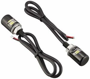 バイクパーツセンター(Bike Parts Center) LED内蔵ボルト ナンバー灯 黒 2個セット 汎用 ホンダ モンキー