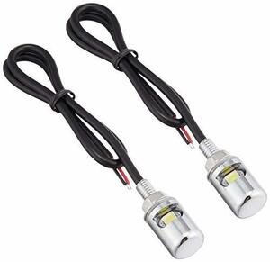 バイクパーツセンター(Bike Parts Center) LED内蔵ボルト ナンバー灯 2個セット 汎用 ホンダ モンキー 等