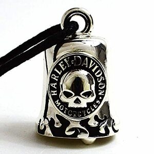 ハーレーダビッドソン Classic Willie G Skull Flames シルバー バイクアクセサリ スカル Ride Bell ライダーベル ライドベル