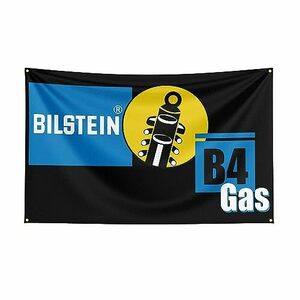 「ビルシュタイン・ブラックロゴ2」特大フラッグ・旗バナー・約150ｃｍ×90ｃｍのビックサイズでお部屋・ガレージの装飾に最適！アメリカ雑