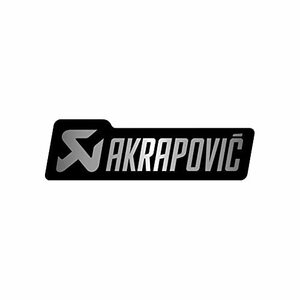 AKRAPOVIC(アクラポヴィッチ) 耐熱サイレンサーステッカー 135x40mm アルミ P-HST4ALMONO