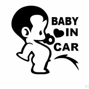 [Hordlend] （2枚セット）BABY IN CAR カーステッカー 生活防水性 反射ステッカー 事故防止用ステッカー セーフティーサイン