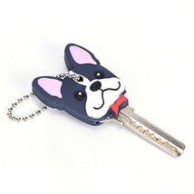 フレンチブルドッグ キーホルダー かわいい 鍵 キー カバー キャップ 犬ブ ルドッグ フレブル キーカバー_画像4