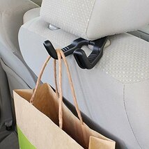 ナポレックス(Napolex) Fizz 車用フック ヘッドレストステーに通すだけ簡単取付 耐荷重8kg 助手席 後部座席 使用可 買い物袋_画像3