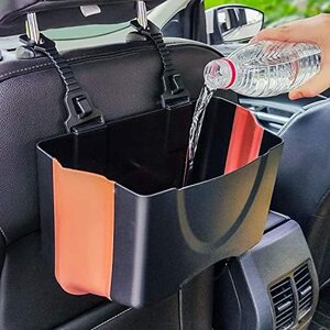 PZOZ 車 ゴミ箱 車用 ごみばこ 車内 べんりグッズ PC製 シリコーン 折りたたむ 収納 防水 シートバックポケット 便利グッズ 車用品