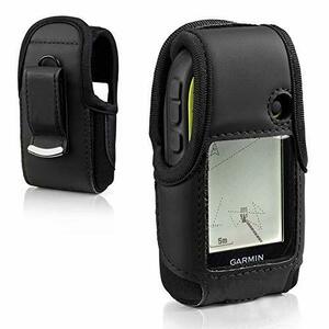 lapinchen ブラックキャリーケース ベルトクリップ付き Garmin eTrex 10 20 20X 22X 30 30X 32X用 保護カバー ハンドヘルド GPS