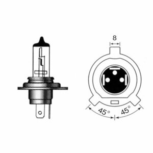 M&Hマツシマ H-4 12V60/55W (B2・WS) 16H 16HWS ライト バルブ