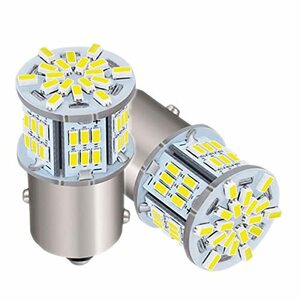 HooMoo 3014SMD（P21W 1156 S25 BA15S G18） LEDバルブ LEDライト　車用 LEDランプ　54連SMD シングル 汎用 変換 超高輝度 12V/24V